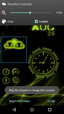 Neon Clock GL Live wallpaper screenshots