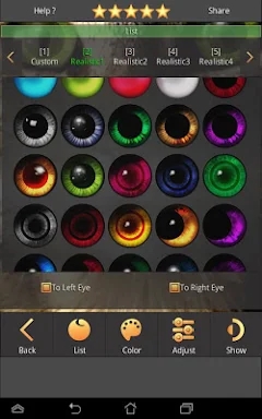 Sharingan - Eye And Hair Color screenshots