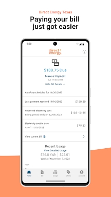 Direct Energy Account Manager screenshots