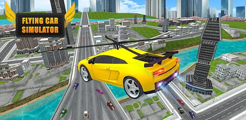 Flying Car Shooting - Car Game screenshots