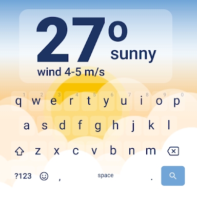 Weather Keyboard screenshots