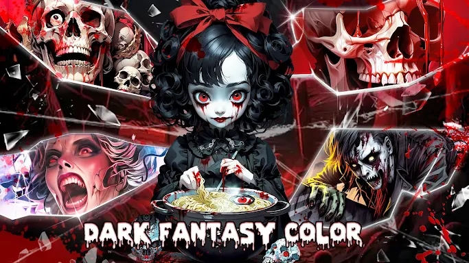 Dark Fantasy Coloring Games screenshots