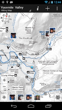 GPS on ski map screenshots