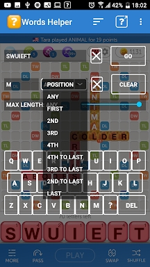 Words Helper (w Floating Tile) screenshots
