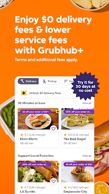 Grubhub: Food Delivery screenshots