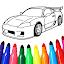 Car coloring games - Color car icon