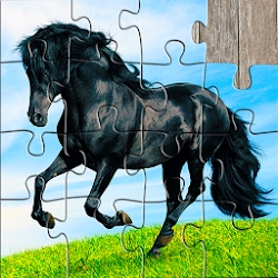 Horse Jigsaw Puzzles Game Kids