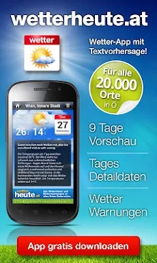 wetterheute.at Österreich screenshots