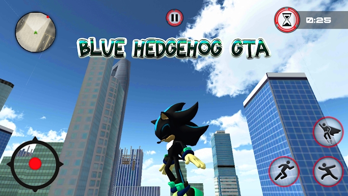 Dark Blue Hedgehog Rope Hero screenshots