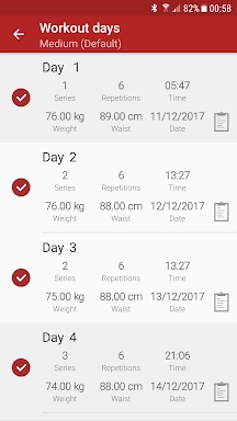 Abs workout A6W - flat belly screenshots