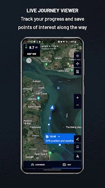 Mariner GPS Dashboard Logbook screenshots