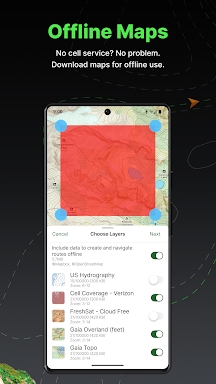 Gaia GPS: Offroad Hiking Maps screenshots