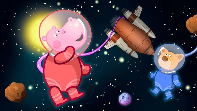 Space for kids. Adventure game screenshots