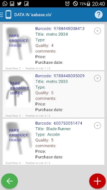 Inventory & barcode scanner screenshots