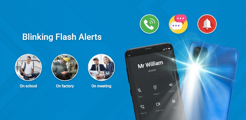 ZFlash.io Flash Alert Call Sms screenshots