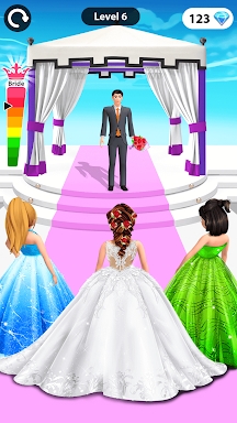 Bride Race: Makeup, Dress up screenshots