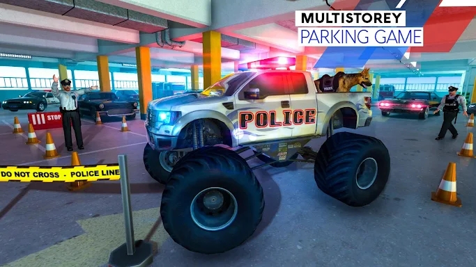 US Police Dog Transport: Multi Level Parking Game screenshots