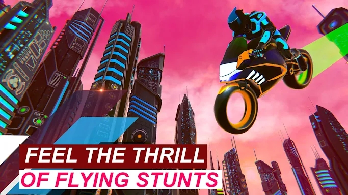 Light Bike Flying Stunts screenshots