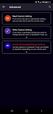 SystemUI Tuner screenshots