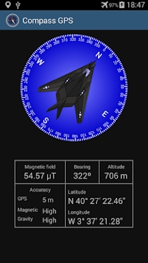 Compass with GPS screenshots