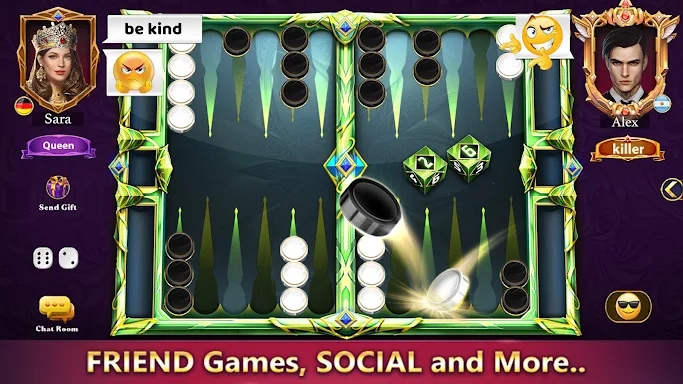 Cafe Backgammon: Board Game screenshots