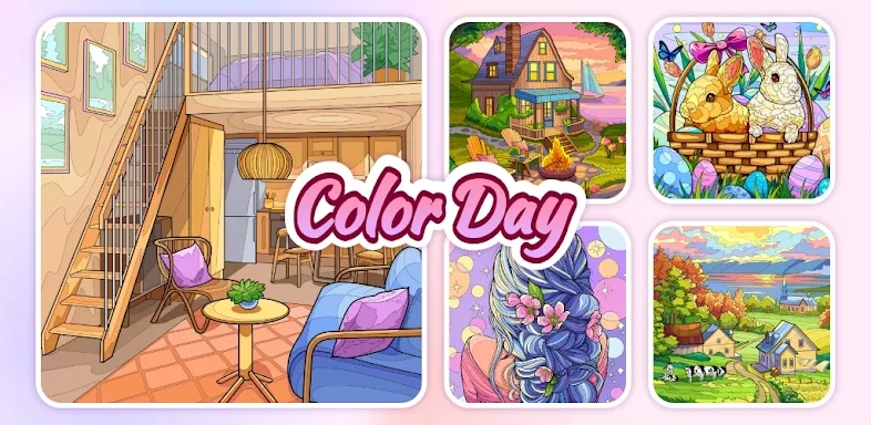 Color Day - Paint by number screenshots