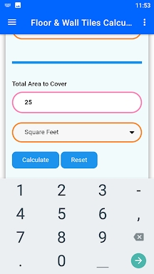 Floor & Wall Tiles Calculator screenshots