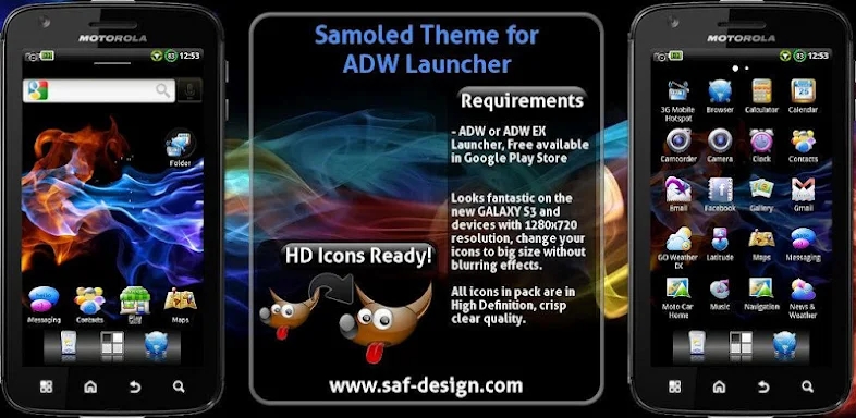 ADW Theme Samoled screenshots