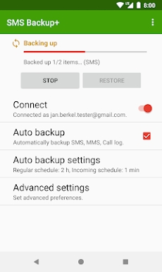 SMS Backup+ screenshots
