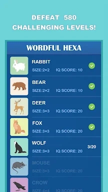 Wordful Hexa-Block Word Search screenshots