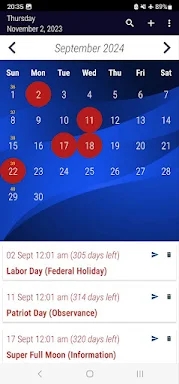 US Calendar 2024 screenshots