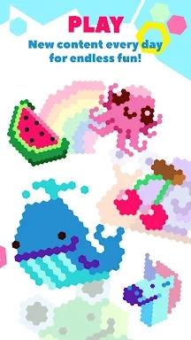 HexaParty - Pixel art coloring book for kids screenshots