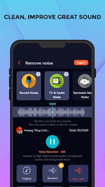 Remove noise: Reduce noise mp3 screenshots