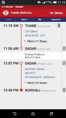 m-Indicator: Mumbai Local screenshots
