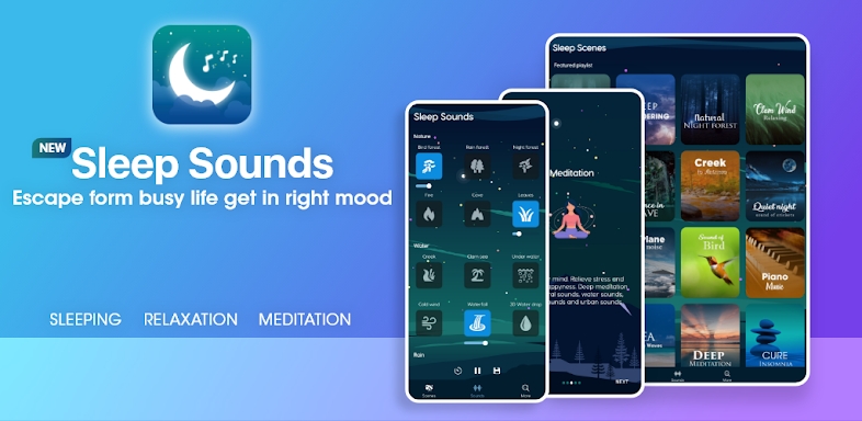 Sleep Sounds - relaxing music screenshots