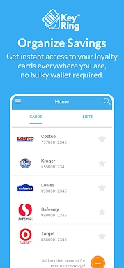 Key Ring: Loyalty Card App screenshots