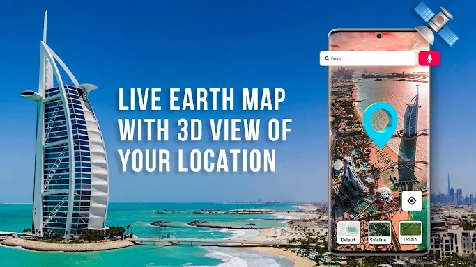 Earth Map Live GPS Navigation screenshots
