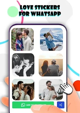 Romantic Stickers for Whatsapp screenshots