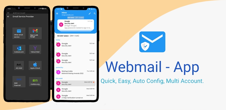 Webmail - App screenshots