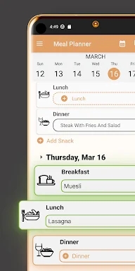 Meal Planner-Plan Weekly Meals screenshots