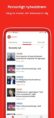 TV 2 Nyheder screenshots