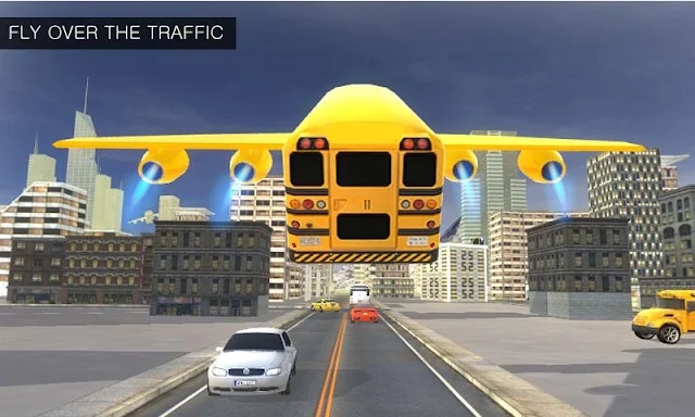Flying School City Bus Sim 3D screenshots
