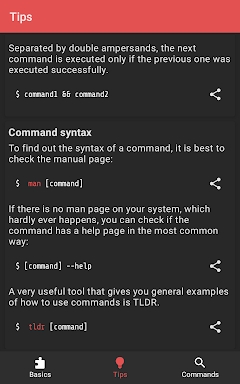 Linux Command Library screenshots