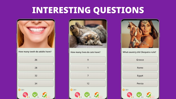 QuizzLand. Quiz & Trivia game screenshots