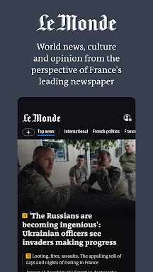 Le Monde, Live News screenshots