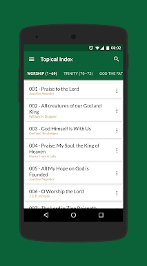 SDA Hymnal screenshots