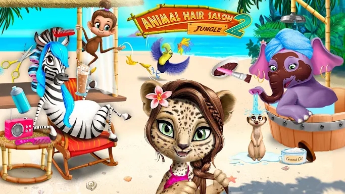 Jungle Animal Hair Salon 2 screenshots