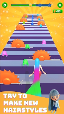 JoJo Dancing Hair Race 3D Game screenshots