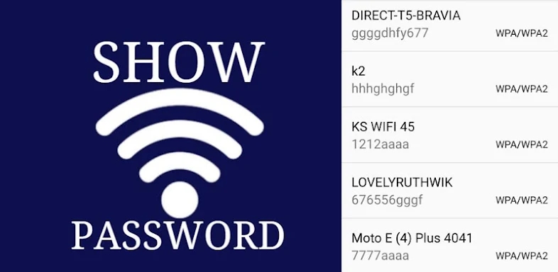WiFi Password Show [ROOT] screenshots
