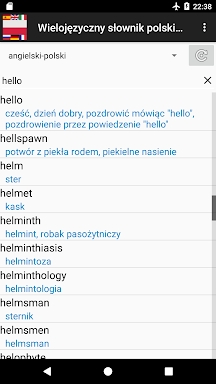 Wielojęzyczny słownik polski OFFLINE screenshots